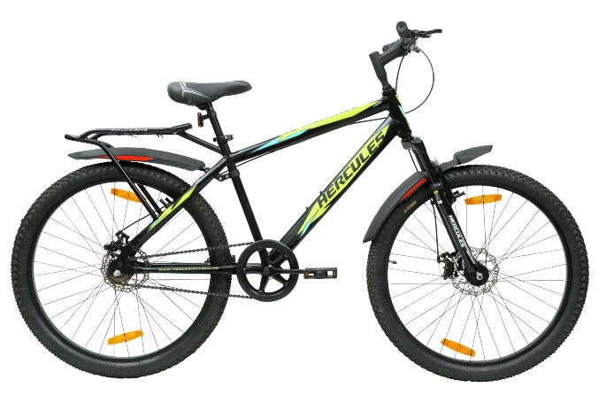 Bicycle Wheel Pro 26t Street Cat Bike Black With Neon Yellow