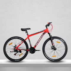 SCHNELL ROCCO 27.5'T, 21 SPEED, D/Disk Break  Premium MTB 27.5 T Mountain/Hardtail Cycle  (21 Gear, Orange)